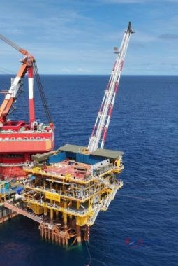 Dongkrak Produksi Gas 20 Persen, Pertamina Hulu Mahakam Rampungkan Instalasi Jacket Proyek Manpatu