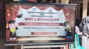 Air Mata Perpisahan, Doa, dan Santunan SDN Sukalilah 2